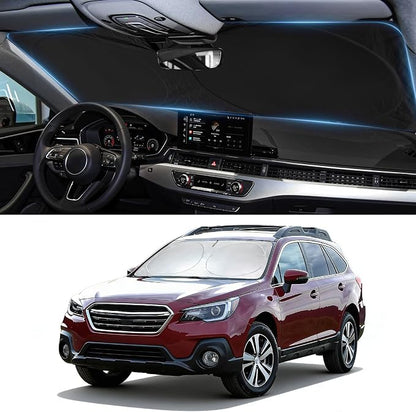 Sun Shade for Outback Windshield Sunshade fit for Subaru Outback 2015-2018 2019 Accessories Front Window Cover Shield Car Visor Protector Block UV Ray Heat