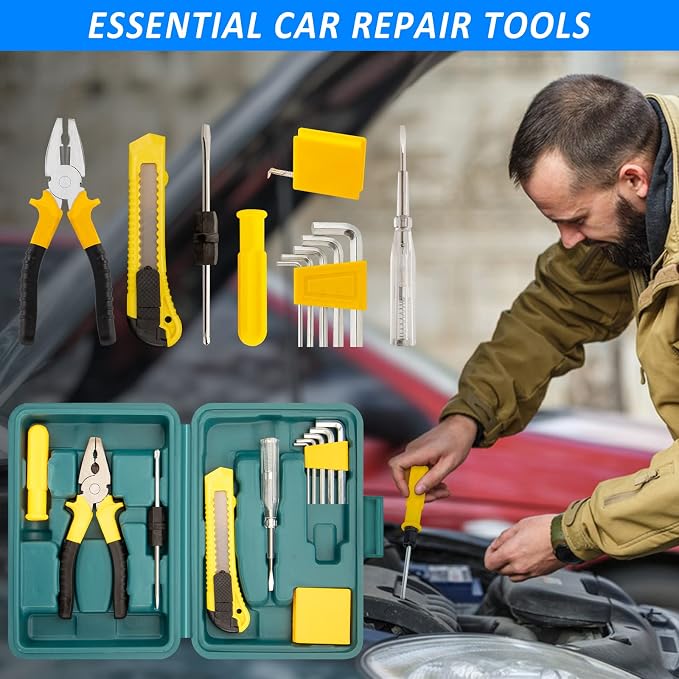 Car Roadside Emergency Kit - 86pcs Winter Traveler Safety Road Side Assistance Kits, Car Kit Essentials for Men, Women, Teen