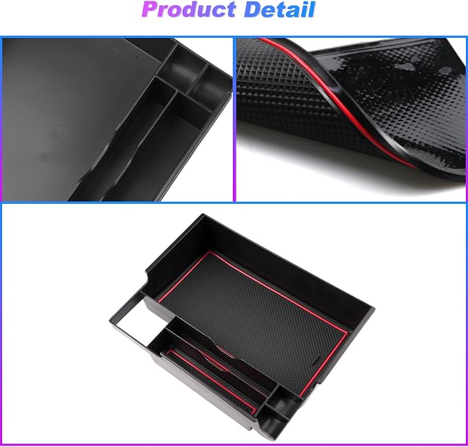 SXCY for 2020-2024 2025 2026 Ford Explorer Center Console Organizer for Ford Explorer 2025 2026 Accessories Console Tray for 2020-2026 For d Explorer Console Organizer 2025 2026 Explorer Accessories