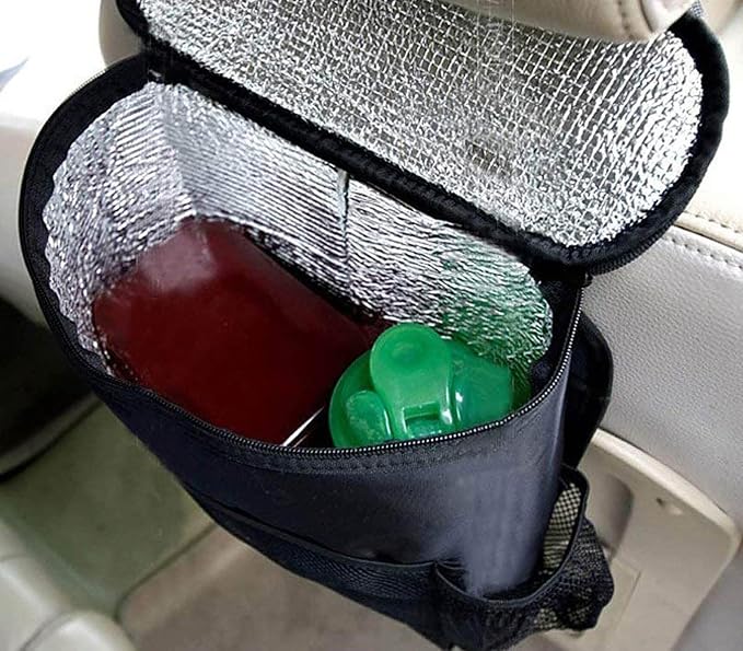 AUTOARK Standard Car Seat Back Organizer,Multi-Pocket Travel Storage Bag(Heat-Preservation),AK-002