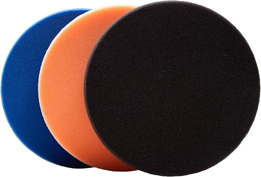 3.5" SDO Foam Polishing Pad Kit (Set of 3) – Lake Country Manufacturing – Premium Standard Duty Orbital Pads for Painted Surfaces – Fits 3" Backing Plate