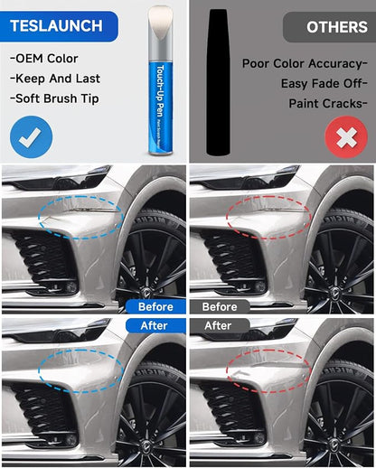 4U7 Satin Cashmere Metallic Touch Up Paint Compatible with Lexus Exact Match Touch Up Paint Car Scratch Repair