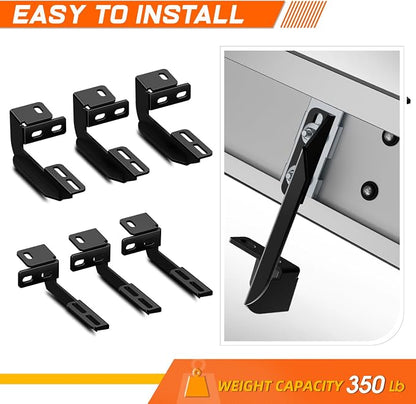 PM PERFORMOTOR 6.5" Running Boards Compatible with 2020 2021 2022 2023 2024 2025 Ford Explorer Lincoln Aviator, Pair of Stainless Steel Side Rails Step Bars with 6 Pcs Brackets, Polished Chrome