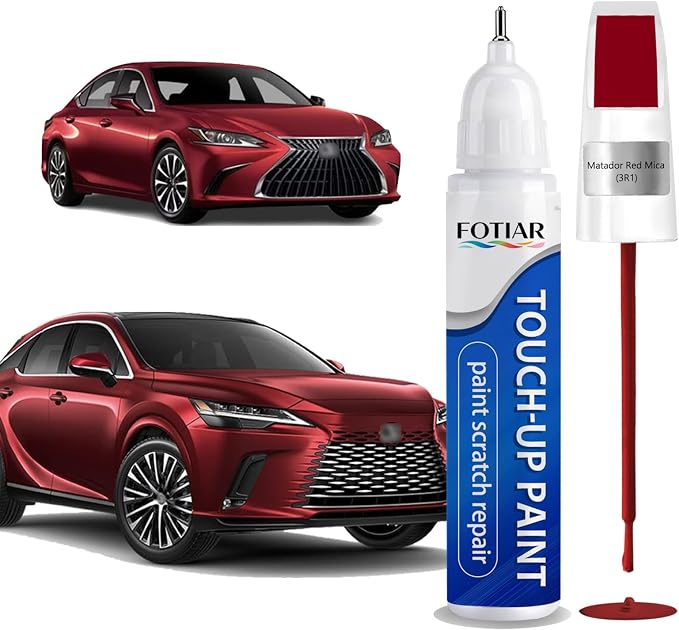 Matador Red Mica 3R1 Touch up Paint for Lexus-Exact Match Scratch Repair Kit 2-In-1 Premium Car Paint Pen for Chips & Nicks