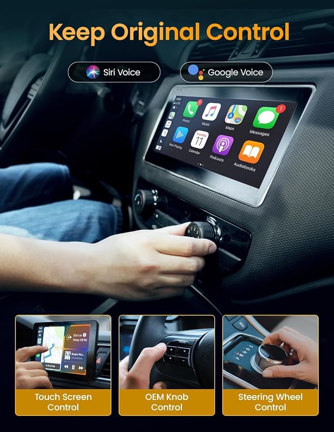 2026 Mini Wireless CarPlay Adapter for iPhone & Android Auto, Upgrade Convert Wired to Wireless, Plug and Play, Mini USB Design, Fast Stable Connection, CarPlay Wireless Adapter