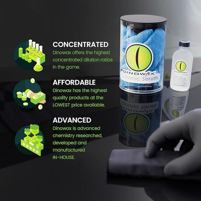 Ceramic Serum Kit, Ceramic Coating, Detailing Kit, Car Detailing Supplies, Protect Collection, 4 Oz Serum with Application Accessories
