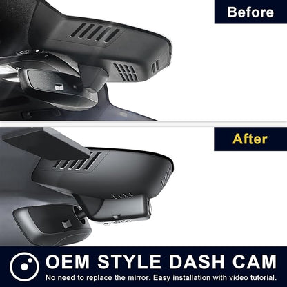 Mangoal Front 4K & Rear 1080P Dash Cam Custom forXC40 2023-2026 & XC40 Recharge 2021-2024(Model B),B4 B5 T4 T5 P8 Accessories,Integrated OEM Look,UHD 2160P Video,WiFi & App,Easy to Install,128GB Card