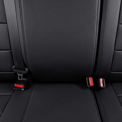 EKR Custom Fit Tacoma Rear Car Seat Covers for Toyota Tacoma 2016 2017 2018 2019 2020 2021 2022 2023 Access Cab - Second Row Only,Faux Leather(Black)