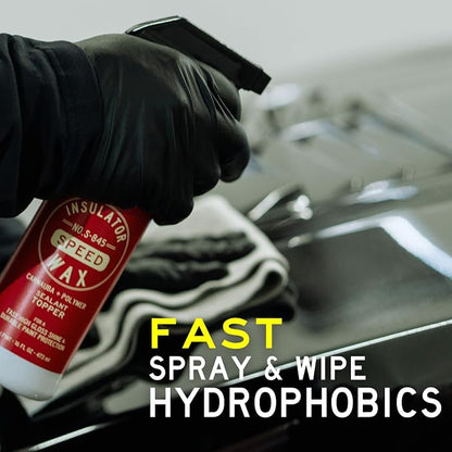 Collinite S-845 Insulator Wax Speed-Carnauba + Polymer Sealant+Spray Wax Topper. High Gloss Shine + Paint Protection & Durable Hydrophobics. Fast Spray& Wipe Results for Cars, Trucks, RV (16 fl oz)