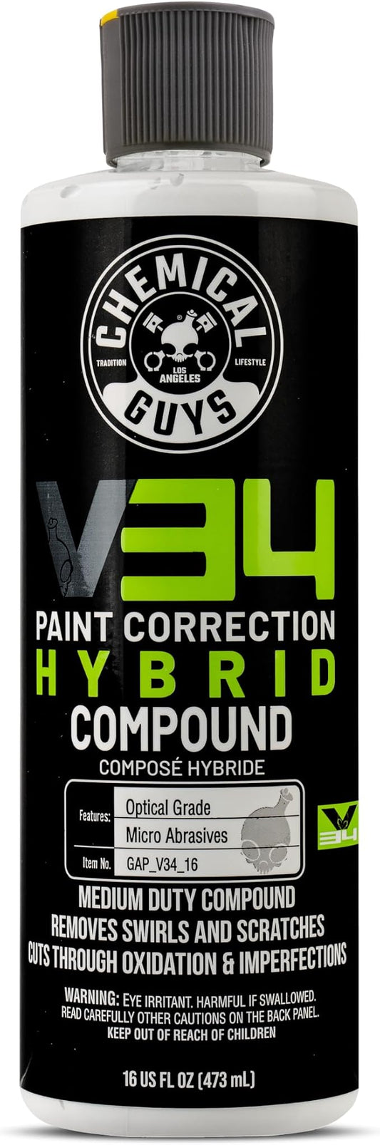 Chemical Guys Gap_V34_16 V34 Optical Grade Hybrid Compound (16 oz)