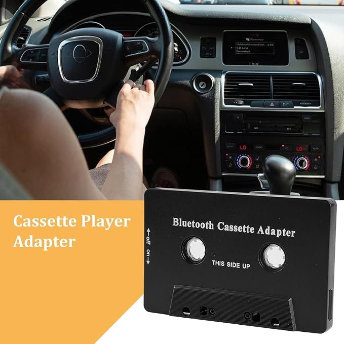 Cassette Bluetooth Adapter for Car, Wireless 5.1 Bluetooth Cassette Adapter, Wireless Cassette Receiver for Car