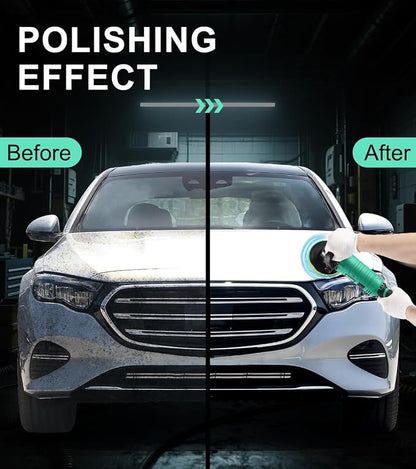 ZOTA Buffer Polisher, 1600W 7 Inch/6 Inch Pure Copper Motor Car Buffers and Polishers Kit, 7 Variable Speeds 1000-3500 RPM Car Polishers and Buffers, Ultra-long Cord for Car Boat Polishing Waxing.