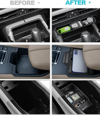 CDEFG 3Pcs for 2026 Mazda CX5 Center Console Organizer for 2026 Mazda CX-5 (S/Select/Preferred/Premium/Premium Plus) Accessory Middle Console Tray Storage Box