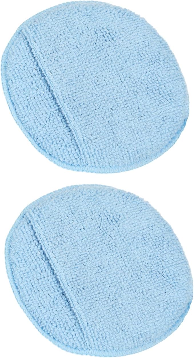 Leather CPR Microfiber Applicator Sponge 2pcs - Leather Conditioner Applicator, Round LintFree Microfiber Applicator Pad, Car Cleaner for Car Interior, Leather Care Kit
