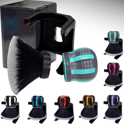 Ultra Soft Detailing Brush, Handle XL Brush - Ultra Soft Bristles, Multi-Color Handles, Removable Brush Heads, with Storage Rack, Covers Large Area Inside or Outside Vehicles(Green)