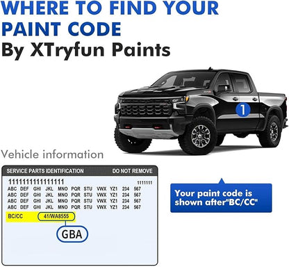 GPA/WA457B Graphite Touch Up Paint Compatible with Chevrolet, DIY Car Paint Scratch Repair, Automotive Paints, Quick & Easy Fix Scratch Repair for Silverado/Traverse/Fleet/Impala/Blazer