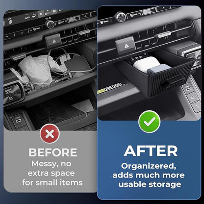 Center Console Organizer Tray Storage Box for Toyota RAV4 2026, Interior Accessories Removable Insert Drawer Tray for 2026 RAV 4, Black