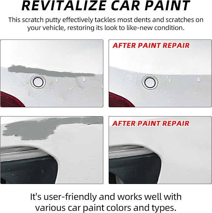 Calvana (2 Pack) 20g Car Body Filler Repair Kit, Automotive Putty Scratch Filler, Quick-Drying Formula for Minor Touch-ups, Ideal for Car Paint Scratch Removal and Rust, Includes Repair Tools