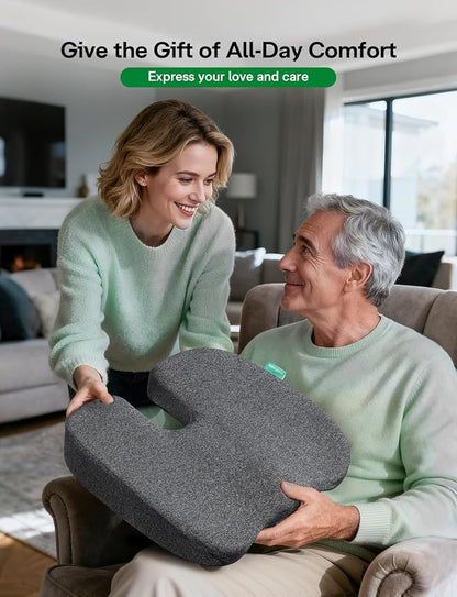 Medisana Gel Wheelchair Cushions for Pain Relief, GC 100B Seat Cushion for Tailbone, Sciatica, Back & Hip Support and Pressure Sore, Ergonomic Office Chair Cushion for for Seniors and Adults