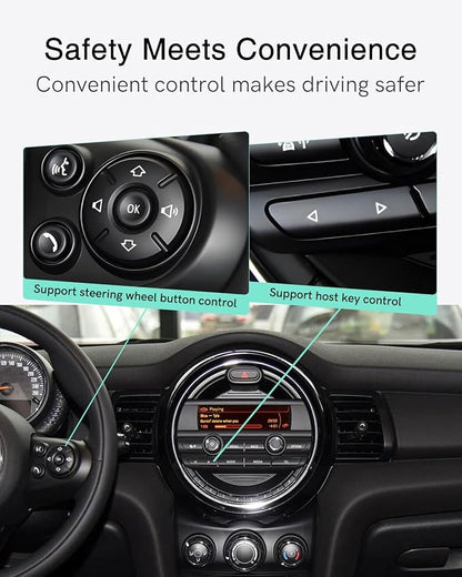 Bluetooth Car Adapter Compatible for BMW Mini One - USB Interface, Bluetooth Receiver for iPod Music Sourse Compatible with iOS/Android