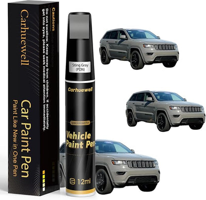 Sting Gray(PDN) Touch Up Paint for Jeep, Car Paint Pen Scratch Repair Two-In-One Touch Up Paint, Exact Color Match for Jeep Automotive Scratch Remover for Deep Scratches