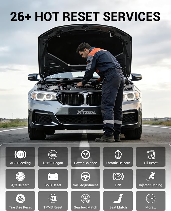 XTOOL Anyscan+ A30M OBD2 Scanner Kit, No Subscription Required, Wireless Code Reader Bidirectional Scan Tool for iOS & Android, 26 Resets, Live Data, ABS Bleed Diagnostic Tool, Storage Bag