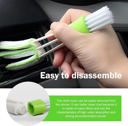 3 PCS Car Air Vent Cleaning Brushes, Multifunctional Automotive Interior Tool for AC Vent & Gap Dust Removal, Universal for Most Cars, SUVs, Trucks