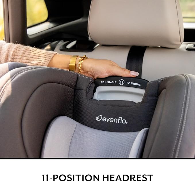Evenflo REO by Revolve360 Rotating Convertible Car Seat with Quick Clean Cover, Infant to Toddler, Forward and Rear Facing, Compact Design, One-time Install (Chelsea)