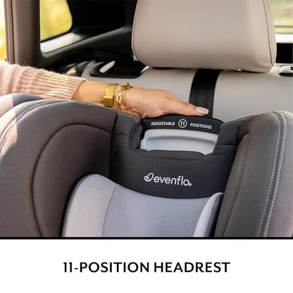 Evenflo REO by Revolve360 Rotating Convertible Car Seat with Quick Clean Cover, Infant to Toddler, Forward and Rear Facing, Compact Design, One-time Install (Danvers)