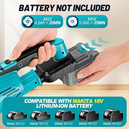 Cordless Vacuum Cleaner Compatible with Makita 18V Battery, Handheld Battery Powered Vacuum Portable Vacuum for Home, Car, Pet Hair, with 4-in-1 Nozzles & 3 HEPA Filter, No Batteries