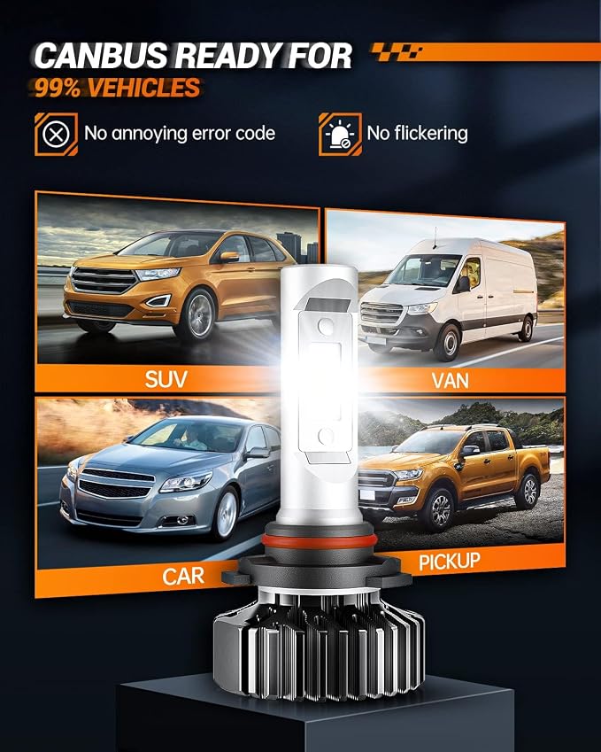 SEALIGHT HB3 Fog Light for Off-Road Use with Advanced Cooling Fan Technology, Compact & Efficient Design, Pack of 2, White