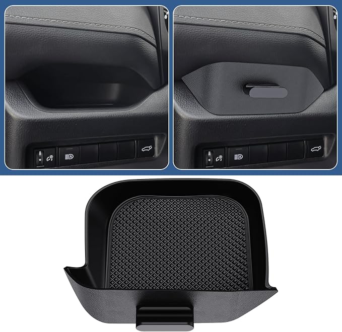DIAMOOKY Upgraded Center Console Organizer Compatible with Toyota RAV4 2025 2024 2023 2022 2021 2020 2019 Interior Accessories, Gear Shift Storage Tray Drivers Side Cubby Drawer Storage Box - 3pcs