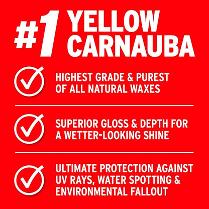 Mothers California Gold Brazilian Carnauba Cleaner Wax, 12 oz. Paste – Cleans & Waxes in One Step, Removes Oxidation & Swirls, Premium Carnauba Shine & Protection for All Paint Finishes (05500)