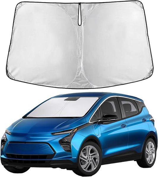EcoNour Windshield Sunshade Compatible for Chevrolet Bolt 2017-2023 2024 2025, Sun Visor for Front Windshield & Window Sun Shade Cover, UV Heat Blocker & Protector, Car Accessories