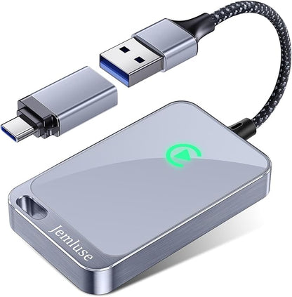 Jemluse Wireless CarPlay Adapter for Apple iPhone - Multi-User Seamless Connection for Convert Wired to Wireless Car Play Adapter - No Latency from iOS 10+ to Screen w/USB C (All Silver)