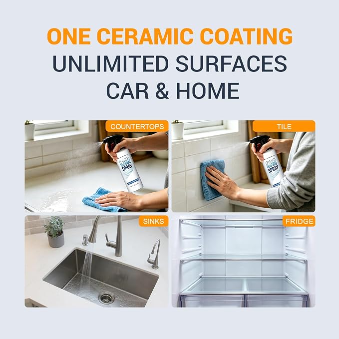 Nano Ceramic Coating Spray, High-Gloss Paint Protection | Nano ceramic coating spray for cars, trucks and SUVs. Creates a hydrophobic layer for gloss and protection.