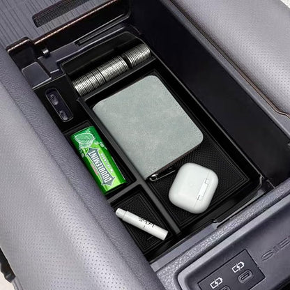 Zxiaochun Center Console Organizer Compatible with 2021-2026 Toyota Sienna Accessories, Armrest Box Secondary Storage, Center Console Tray ABS Plastic