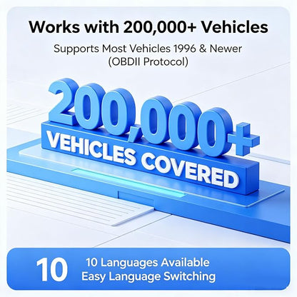 V519 OBD2 Scanner Diagnostic Tool, Car Code Reader with 35,901 Built-in DTC Lookup, Check Engine Light Reader, Live Data, I/M Readiness, Battery Voltage Test, for 1996+ Vehicles