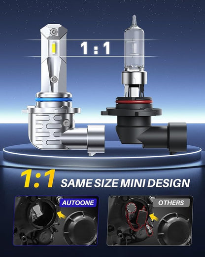 AUTOONE H10 Fog Bulb, 6 Times Brighter H10 Bulb, 3 Min Quick Install, 20 Years Lifespan, No Flicker