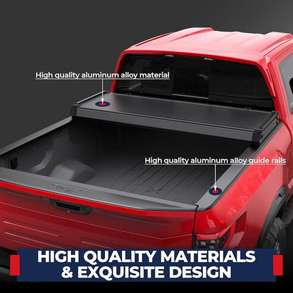 MOSTPLUS 3-Fold 5.5FT Hard Truck Bed Tonneau Cover Compatible for Nissan Titan (Non-XD) 2016-2026 Tri Fold Aluminum On Top 67Inch