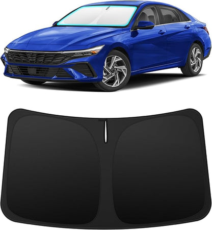 INSAUTO Custom Fit Windshield Sun Shade Accessories for Hyundai Elantra 2021-2026, Foldable Front Window Sunshade, UV & Heat Reflector, Keeps Interior Cool, Includes Storage Bag