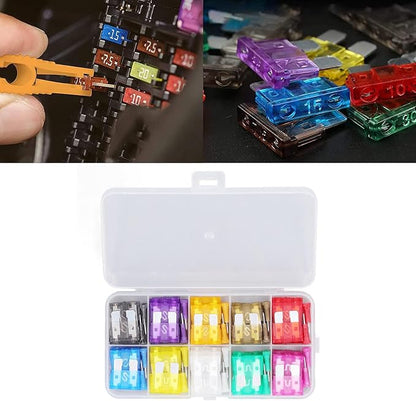 Sonew 10 Medium Car Assortment Set Kit, Quick Response, High Safety, Transparent Marking, Compact Size, For Car Power Supply Failure, Widely Used in Vehicles, Digital Camera, etc.