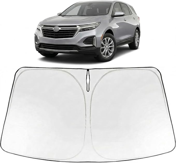 Proadsy Windshield Sun Shade for Chevrolet Equinox 2025-2026 Foldable Front Sunshade Protector Sun Visor Blocks UV Rays Keep Car Cooler Accessories