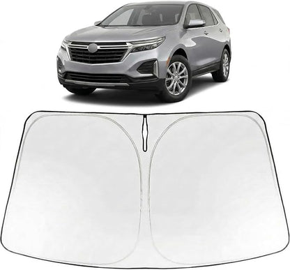 Proadsy Windshield Sun Shade for Chevrolet Equinox 2025-2026 Foldable Front Sunshade Protector Sun Visor Blocks UV Rays Keep Car Cooler Accessories