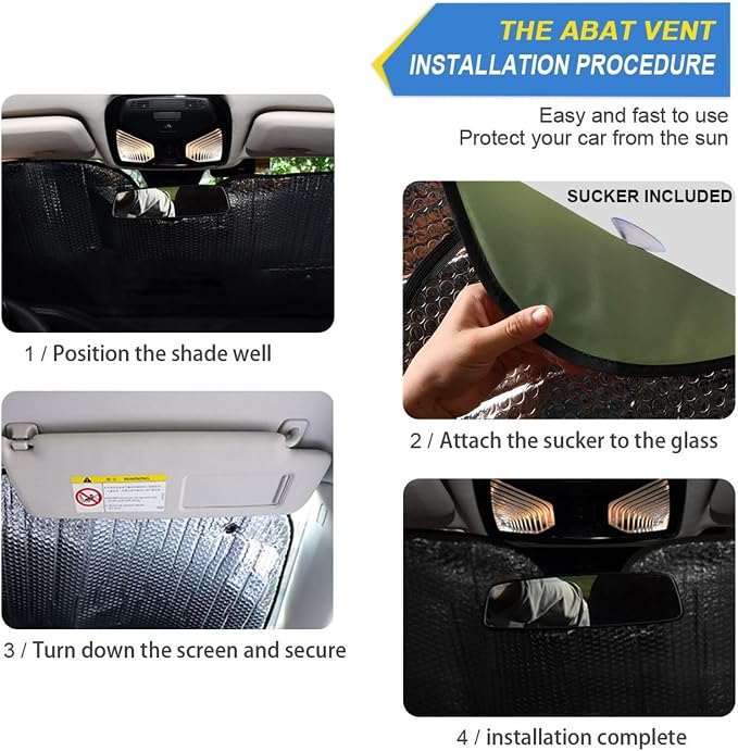 Windshield Sun Shade Rottweiler Dog Puppy Front Window Block UV Shades Visor Reflective Retractable for Car SUV Trucks