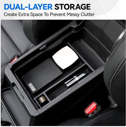 5PCS Center Console Organizer Tray for 2026 2025 2024 2023 Honda CRV Accessories, Armrest Storage Box and Drawer, Armrest Hidden Storage Box, Dashboard Organizer Tray and Cup Holder for Honda CR-V