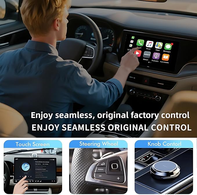 Auto Linkr Pro Auto Linker Pro Android Auto & CarPlay Wireless Adapter Apple iPhone,Wireless Adapter to Watch TV on Car Screen,Fast Auto Connect, Easy Setup,Mini Size with Extended USB-A and Type-C