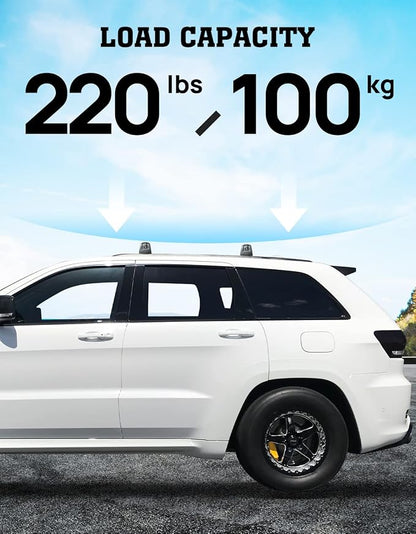 Roof Rack Cross Bars Compatible with Jeep Grand Cherokee Altitude & SRT & Trackhawk 2011-2022 with Roof Black Moldings, Aluminum Car Roof Rails Crossbar with Lock for Roof Cargo Carrier Bike