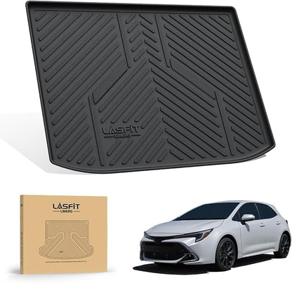 LASFIT Cargo Trunk Mat for 2019-2026 Toyota Corolla Hatchback & 2023-2026 GR Corolla, All Weather TPE Custom Fit Trunk Mat Trunk Liner Trunk Tray Cargo Liner Cargo Tray, Black