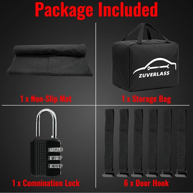 21 Cubic Feet Car Roof Cargo Carrier Bag, Waterproof Rooftop Bag for All Vehicle with/Without Racks, Soft Roof Top Storage Box with Anti-Slip Mat, 6 Door Hooks, Luggage Lock, Gray Yellow